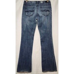 Charlotte Russe Refuge Skinny Jeans 7R Dark Wash Distressed Low Rise Y2K Denim